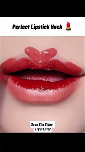 How to Apply Lipstick Perfectly | Korean Gradient Lip Hack 💋 #LipstickHack #KBeauty #MakeupTips