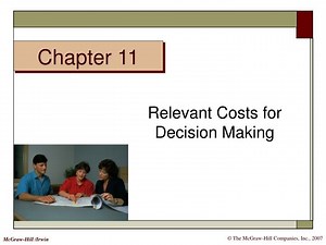 Relevant Costs for Decision Making - SlideServe