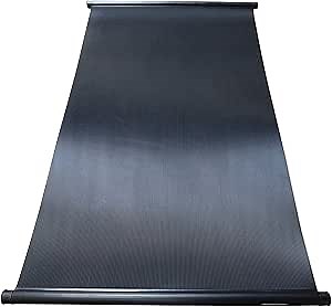 FAFCO 4 x 12 Foot Connected Tube Solar Powered Panel Efficient Pool Heater with Patented Metering System and Flow Chamber, Black