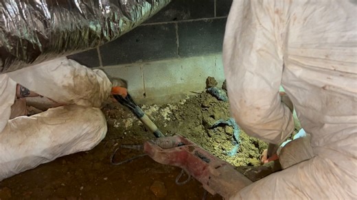 In this video, we’re digging a perimeter trench inside the crawlspace to install a drainage system designed to control groundwater and prevent moisture problems. This system collects water and safely redirects it away from the foundation, helping protect the home from mold, wood rot, and structural damage. If your crawlspace stays damp, smells musty, or you’re seeing moisture issues—this is how we fix it the right way. 📞 Message us for a free inspection and estimate. | Crawlspace Control