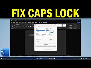 How To Fix Caps Lock is off but still typing in Caps in Word in Windows 11
