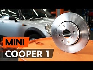 How to change front brake discs / front brake rotors on MINI COOPER 1 (R50, R52) [TUTORIAL AUTODOC]