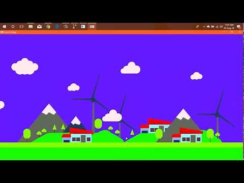 Smart Village OpenGL CG Mini Project Using C++ With Source Code | *Astrasoft Academy*