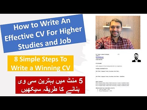 How To Write A Professional CV IN 8 Simple Steps I Complete Guide with Example
