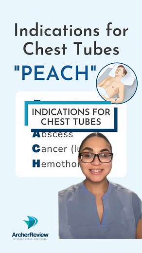 27K views · 381 reactions | Do you know the most common indications for the placement of a chest tube? Use this nursing mnemonic to remember them! Send this to a future nurse who needs it...and follow Archer NCLEX Review for more nursing school and Next Gen NCLEX® memory tricks like this! #futurenurse #nclexhelp #medsurgnurse #nursingstudentlife #newgradnurse | Archer NCLEX Review | Facebook