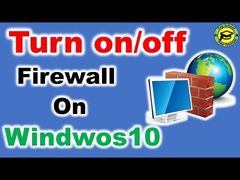 How to turn on/off Firewall in Windows 10 | Disable Firewall | Enable Firewall