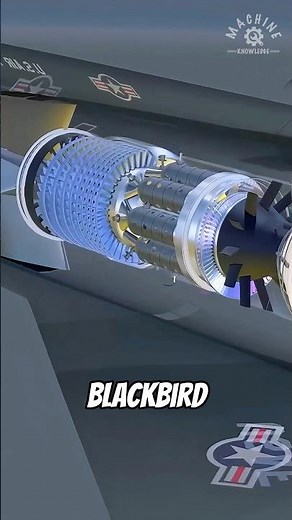 Do you know how the engine system of the SR-71 “Blackbird” works? #military #fighter #machine