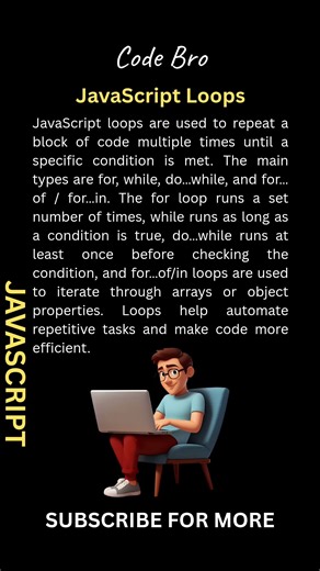 JavaScript Loops Explained in 30 Seconds #shorts
