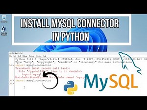 How to install MyQL connector in Windows | MySQL Connector in Python | Interface Python with MySQL