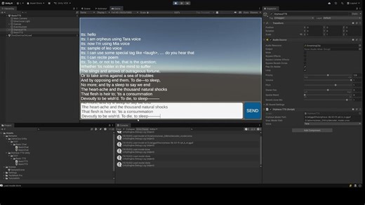 [Open Source] SOTA Local TTS for Unity: Orpheus TTS is here (No APIs, No External Apps, Experimental Voice Cloning)