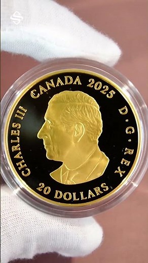 🌞 2025 Gilded Sundial Collectible Coin - Royal Canadian Mint #shorts