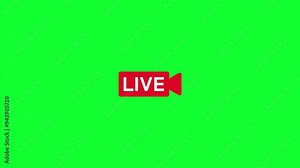 Live Stream sign. Red symbol, button of live streaming, broadcasting, online stream emblem. Live Stream sign. Red symbol, button of live streaming, broadcasting, online stream emblem.