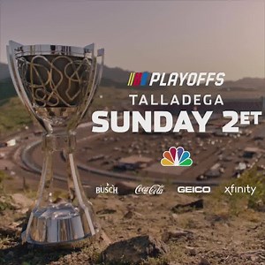 Sweet Home Alabama! Don't miss the NASCAR Cup Series Playoffs from the one and only Talladega Super Speedway. SUNDAY | 2p |NBC | NASCAR