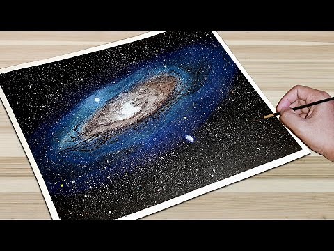 Andromeda Galaxy Drawing for Beginners | How to Draw Galaxy Step by Step | EASY TUTORIAL