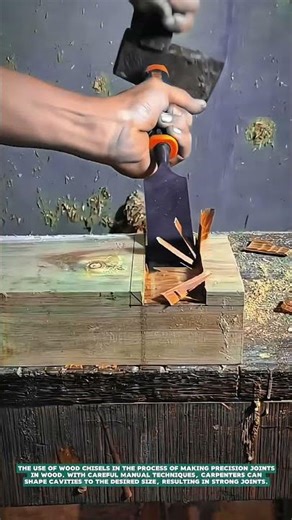 Wood Chisel for Making Precision Joints- Satisfying jobs and machinery in the world