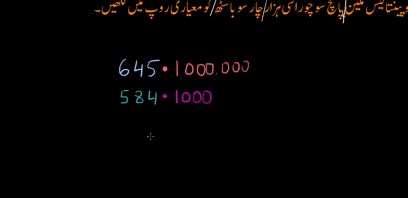 Writing a number in standard form