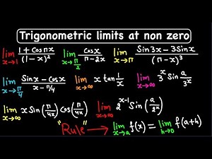 Limit of Trigonometric functions at Infinity and non zero values