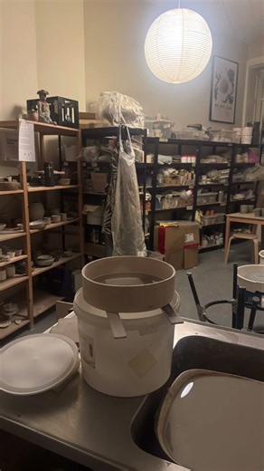 Making my own glaze. #ceramic #pottery #clay #maker