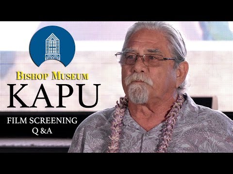 Bishop Museum outdoor film screening KAPU Questions and Answers panel discussion.