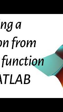 calling another function from a function in the same matlab file using MATLAB