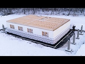 Waterproofing My ICF Basement and Installing Footing Drain - Building My Log Home Pt. 30