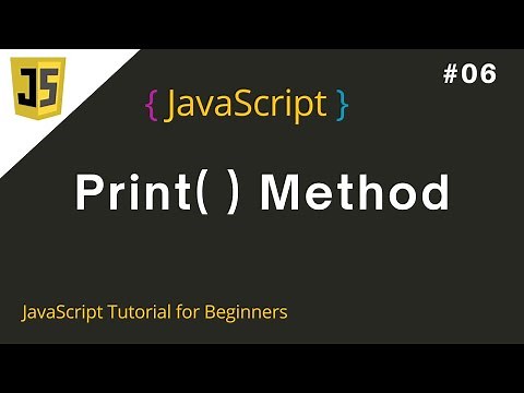 #6 Print in JavaScript | print function in JavaScript | JavaScript tutorial for beginners