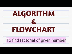 Write an Algorithm to find factorial of given number || Algorithm|| Flowchart ||