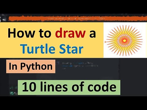 How to draw a Turtle Star in Python