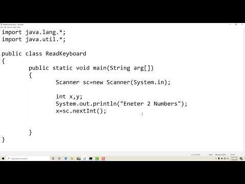1.7 : Reading Input using Scanner Class in Java — [Abdul Bari] Java Course