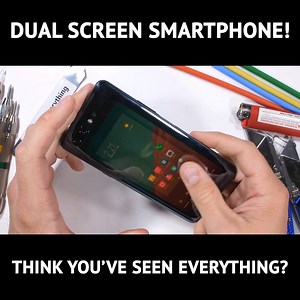 9.6M views · 73K reactions | You thought youd seen everything? You thought wrong. This smartphone has a screen on the front AND on the back!! Two screens in one single device. No notches. No bezzles. This impressive unique contraption is called the Nubia X. Its time to unbox the Nubia X and see what this phone is made of. | Jerry Rig Everything | Facebook
