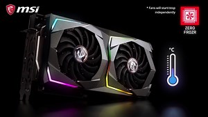 5.8K views · 43 reactions | Les ventilateurs de votre carte graphique MSI GAMING ne tournent pas ? Normal ! Grâce à la technologie ZERO FROZR ils ne se déclenchent qu'à partir de 60°c pour garder votre PC silencieux en bureautique et en faible charge ! +d'info ici >> https://fr.msi.com/Graphics-card/GeForce-RTX-2070-GAMING-Z-8G.html | MSI Gaming | Facebook