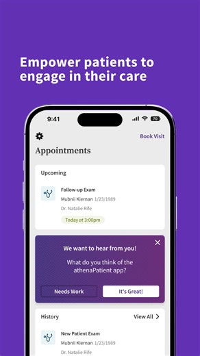 With athenaOne, patients control their journey from booking to billing – making their experience easier and more efficient. | athenahealth