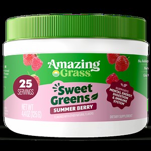 Amazing Grass Sweet Greens Superfood Powder, Summer Berry, 25 Servings