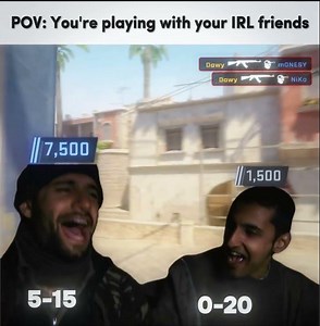 How it feels to play CS2 with friends