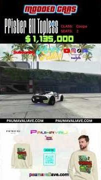 Pfister 811 Topless Standard Price $1,135,000 - MODDED CARS #45 (F1s) | #pericofellas25 on #Twitch