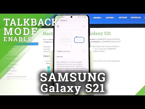 Talkback on Samsung Galaxy S21 - How to Enable and Use Talkback Setting on Samsung Phones