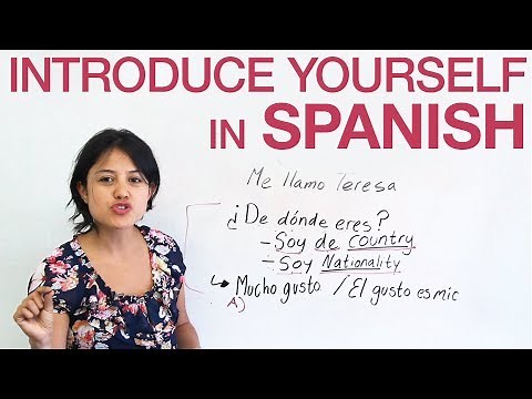 How to introduce yourself in Spanish