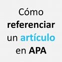 Cómo referenciar un artículo en APA — Saber es práctico