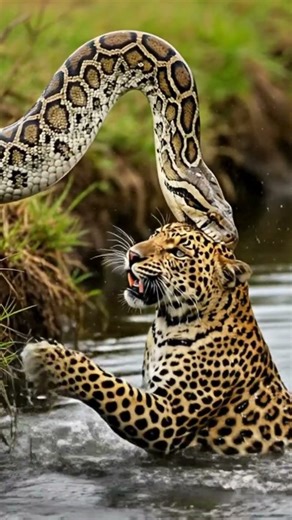 Python vs Leopard – The Unbelievable Battle Caught in 4K Reality! #mrhamxuai