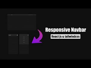 How to create a responsive navbar with hamburger menu in HTML, TailwindCss & Reactjs
