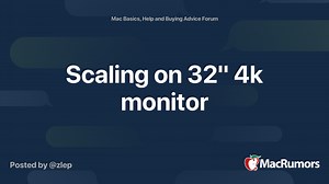 Scaling on 32" 4k monitor