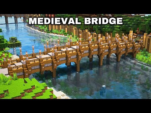 Minecraft: ULTIMATE Medieval Bridge Tutorial (how to build 1.21)