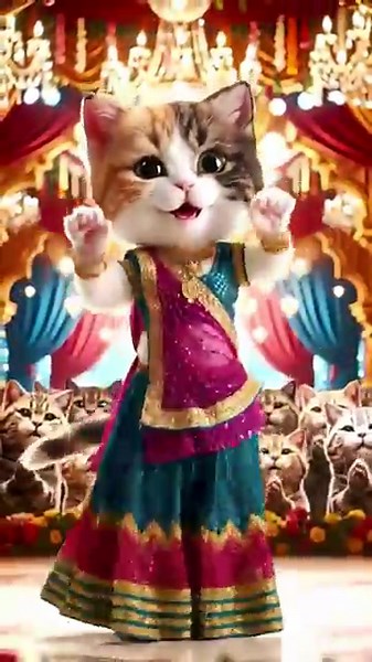 Mew Mew Cat Song | Viral Cat Song | Kitten Dancing | Cute Kitten Dancing | Funny Cat Dance Video 😺💃