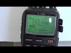 Icom IC R20 Basic Operations - Attenuator and RF Gain controls