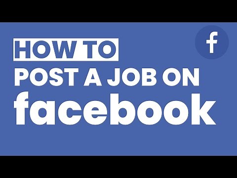 How to Post a Job on Facebook