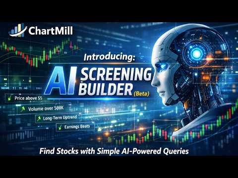 The Stock Screener Just Got Smarter — Meet ChartMill's AI Builder