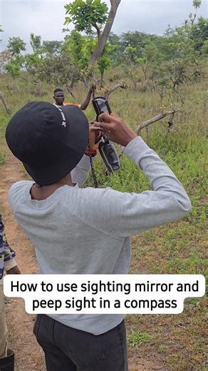 The sighting mirror and peep sight in a compass When using a compass clinometer, the sighting mirror and peep sight work together to give accurate geological readings. 1. The peep sight helps you align perfectly with your target, like aiming a rifle at an outcrop 2. The sighting mirror lets you view the compass reading while still sighting your target, reducing errors and keeping your orientation true. Together, they ensure precise strike and dip measurements even under tough field conditions. A