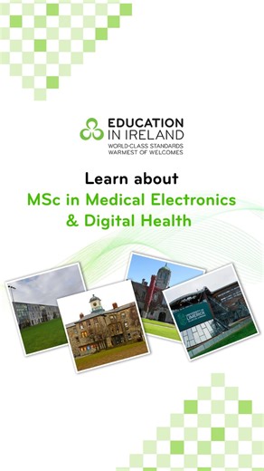 15K views | Study MSc in Medical Electronics & Digital Health and learn about medical device design, signal processing, and AI-based diagnostics at leading universities in Ireland. Join the future of digital healthcare! #MedicalElectronics #DigitalHealth #Ireland #IrishUniversities #EducationInIreland | Education in Ireland India | Facebook