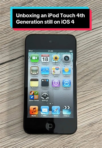 Unboxing the 2010 iPod Touch 4th generation, still operating on iOS 4 🤩 #oldphone #oldphones #2010snostalgia #2010sthrowback #ios4