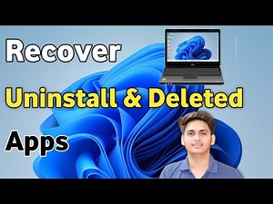 Recover Uninstalled Programs and Apps on Windows 10 / 11